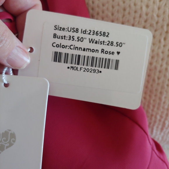 NWT JJ's House Dress in Cinnamon Rose size 8 - Picture 3 of 5